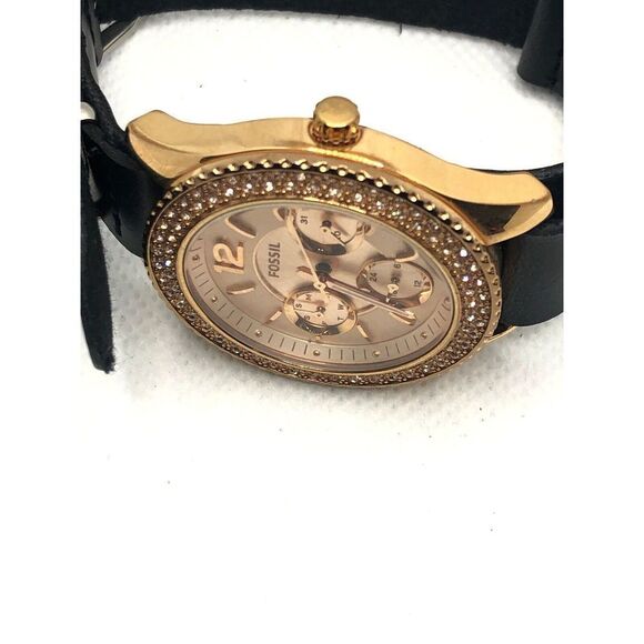 Fossil ES3590 Women's Analog Dial Quartz Genuine Watch With Custom Band LP256 - Picture 6 of 9